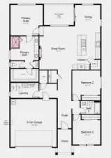 Additional Highlights Include: Linear electric fireplace, deluxe shower in the primary suite, and 8' interior doors.