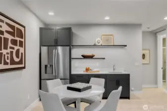 Wonderful feature to enhance entertaining in the lower level.