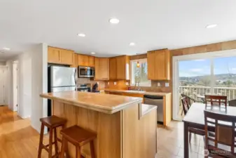 Kitchen from living room