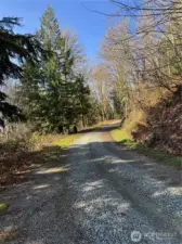 Road up to second entrance