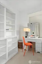 Custom built-in shelving