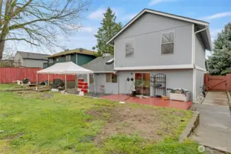 View of the home from the Back Yard.