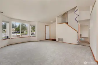 Living Room Looking out to the driveway.