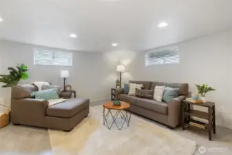 Easily fits a couch and love seat