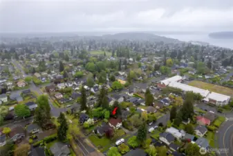 Sherman Elementary is just one block away