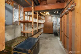 Storage room on lower level