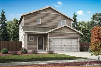 Example of the Beech floor plan to be located at 9744 Hay Street SE