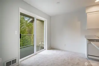 Door to rear deck