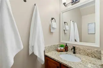 Main floor half bath.