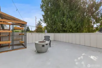 A brand new all-weather door from Primary leads you to your RoofTop Deck!