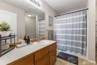 Large Guest Bathroom with shower!