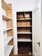 Lots of storage with walk in closests