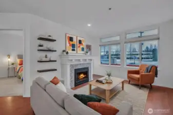 Virtually Staged Living Room