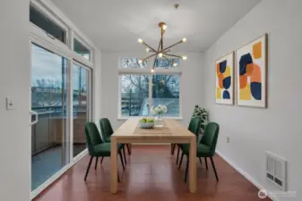 Virtually Staged Dining Room