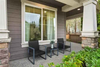 Charming covered front porch