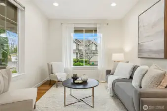 Formal living room just off the entry