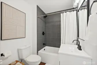 Downstairs- Beautifully updated bathroom!