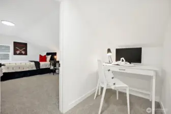 Little office nook upstairs!