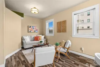 Living area - wall to the left can be removed