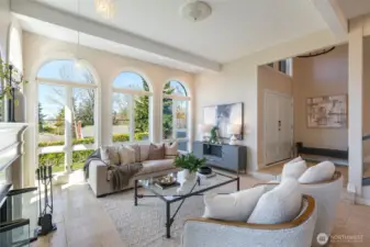 Living room off of main entry