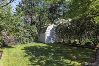 Large Workshop and Garden Shed with Loft. Chicken Coop/Run Next to Shed