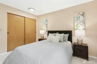 2nd bedroom with large closet.