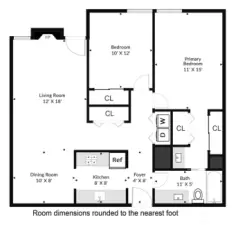 Floorplan of unit.