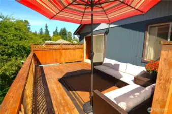 Upstairs deck