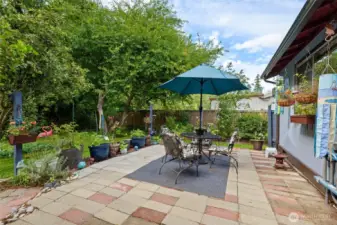 Uncovered patio