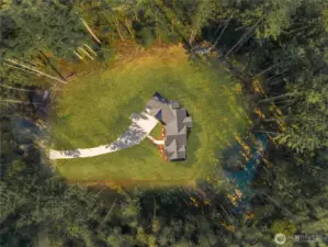 Virtual visual of home built on property