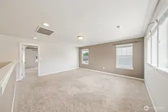 Huge loft at the top of the stairs