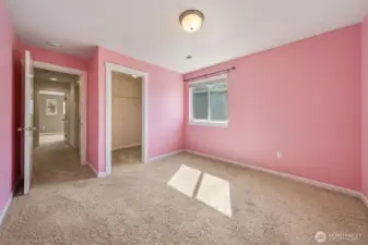 Another view of bedroom 4 with large walk in closet