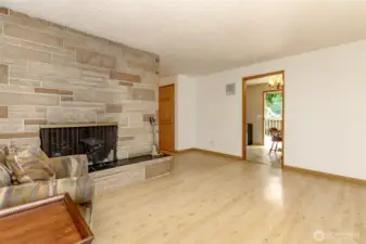 Fireplace in Upstairs Living Room