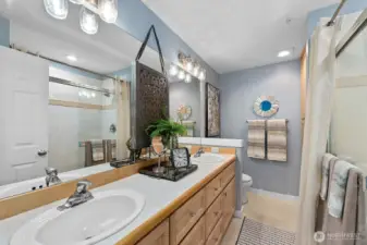 Spa-inspired ensuite with ample storage