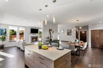 This image shows the garage access and additional closet space.