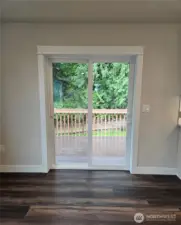 Main level back door to back deck