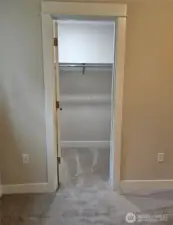 Walk in closet in primary
