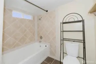 new tile in the shower.