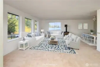 living room 1 virtually staged