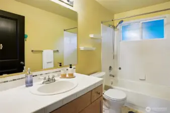 Guest bath is in between bedroom #2 and #3