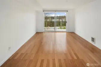 Space for dining and living rooms here!