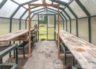 Inside of the greenhouse