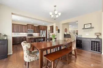 Dining room has space for your biggest table!