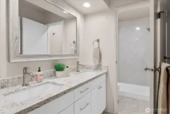 Double sink primary bathroom