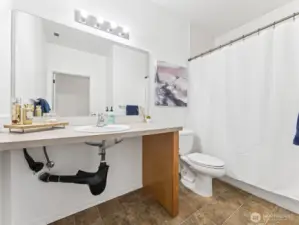 On-suite bathroom for main floor Jr. Suite.