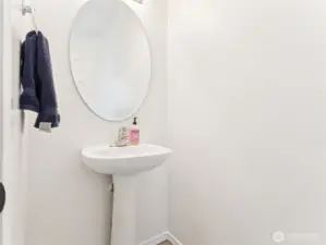 Downstairs 1/2 bath.