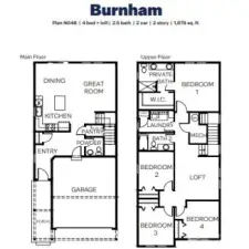 Burnham Floor Plan - for representative purposes only.