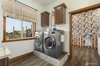 Laundry room and Bathroom downstairs
