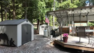 Perfectly sunny and shaded area