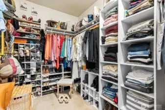 Primary walk-in closet